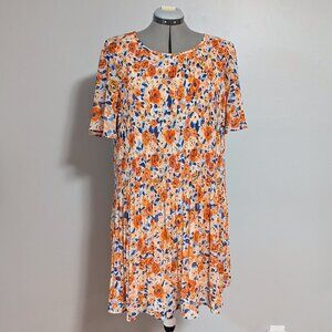 ICHI - Floral pleated dress - Size 42